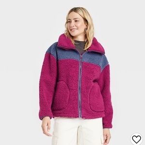 Universal Thread Women's Sherpa Anorak Jacket Size XS